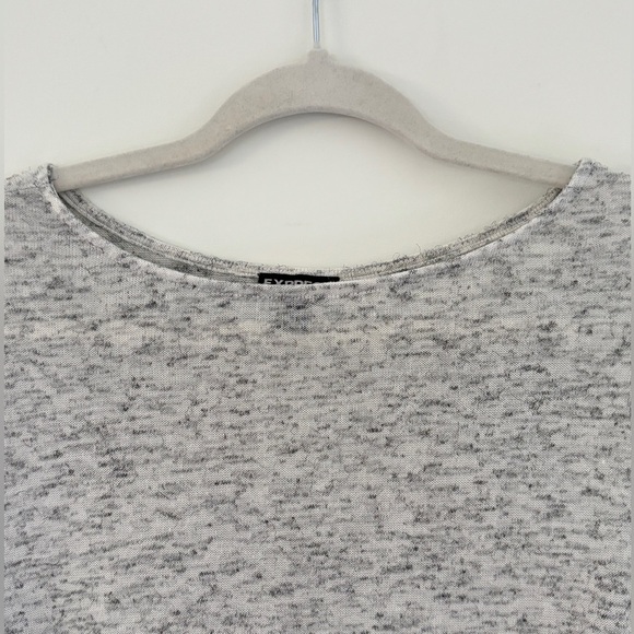 Express‎ Woman's Size XS Top Color Block Sheer Trim Long Sleeve Y2K - Picture 4 of 11